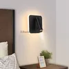Lampa ścienna z przełącznikiem 3W Lekkie podświetlenie 350 stopni Regulowany El Sypialnia Badanie łóżka