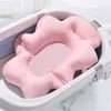 Baby Bathtub Cushion Foldbar Baby Bath Seat Support Pad Bath Bathtub Chair Spädbarn Anti-halk Soft Comfort Body Cushion Mat 240325