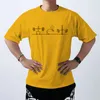 fitn Halter Desen Erkekler Tişörtler Pamuk Tişörtü Komik Üstler Tee Yaz Gündelik Kore Sokak Man Giyim O9QI#