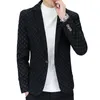 Marque imprimé hommes costume veste de haute qualité kaki gris noir busin décontracté homme vêtements 2023 fi slim fit mâle blazer manteau c9qH #