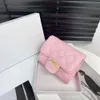 2024 Designer Taswinkels verkopen 95% korting op hen Nieuwe Zero Wallet Dames Lingge Chain Mini Klein Vierkant Trendy Eén Schouder Crossbody Geur