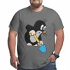 mole Digging T-Shirt for Men Krtek Little Maulwurf Big Tall Tee Shirt T Shirts Plus Size Big Size Large 4XL 5XL 6XL Clothes V5Y7#