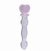 Ogromny dildoanal Pyrex Gildoanal 3 koraliki wtyczka Butt Toyscrystal Massager Pleasure Różdżka Serca Kształt Dorosły Sex Toys For Parepink S9218027406