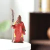 Skulpturen Guan Gong Wu Caishen Ornamente Desktop-Figuren Guan Erye Heimdekorationen Guan Yu Chinesische Keramikskulptur Drei Königreiche