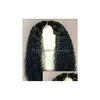 Spets peruker PRE PLUCKED 360 Frontal Cap Human Hair For Black Women Water Wave Front 130% Curly Virgin Brazilian Wig Drop Delivery Produ DHZQQ