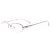 Small Metal Women Spectacles Half Rim Colourful Fashion Glasses Frame For Prescription Lenses 240313