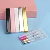 Lagerflaschen Spot Großhandel Lip Gloss Squeeze Tube Eyeliner Verpackung Papier Box Kosmetik Parfüm Flasche Weiß Rosa Leere Boxen 137 22 mm