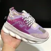 Italien designer löparskor reflekterande höjd reaktion sneakers flerfärgad mocka gummiplaid trippel svart vit fläckiga män kvinnor chaussures sport 36-45 r38