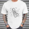 l'anatomia di un pene divertente maglietta umorismo scherzo romanzo camicia educativa Hip Hop Geek Cott Tees 28px #
