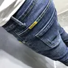 wholesale Jeans da uomo slim-fit piedi piccoli primavera estate casual stile coreano stretch trend spirito sociale ragazzo pantaloni alla caviglia J0dN #
