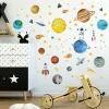 Stickers Cartoon painted universe planet astronaut rocket children room home wall decoration wall stickers self adhesive decorations