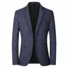 Nouveaux Blazers Hommes Fi Slim Costumes Occasionnels Manteaux Couleur Unie Busin Costumes Vestes Hommes Blazers Tops Marque Vêtements Pour Hommes 2024 Q4AI #