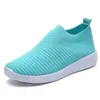 Casual Schoenen 2024 Dames Sneakers Mode Comfortabele Zachte Vrouwen Slip Op Sok Dames Plat Voor