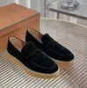 Famous Fall Gentleman Men's LorPiana Sneakers Shoes Charms Walk Loafers Low Top Soft Cow Leather 2023S/S Luxury LP Oxfords Flat Slip On Rubber Sole Moccasins 39-46