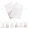 Gift Wrap 10 Pcs Lace Bags Jewelery Pouches Drawstring Clear Toiletry Transparent Travel