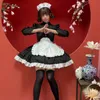 Japanse Anime Chinese Maid Uniform Leuke Lolita Maid Cosplay Kostuum Animati Show Lg mouw Halen Party Dr Dropship 09R1 #