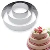 Bakformar 3 st/set metall cookie cutter fyrkant hjärta rund form cake fondant mögel diy verktyg tillbehör tillbehör