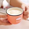 Kupalar yaratıcı seramik fincan evrensel kahvaltı kupa kalınlaştırılmış kahve sevimli karikatür desen süt uygun handgrip
