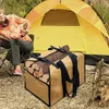 Storage Bags Canvas Bag Firewood With Handle Portable Fire Wood Basket Log Carrying Carrier Tool Well-suited