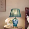 Tafellampen RONIN Moderne lamp LED Creatief Touch Dimbaar Blauw Keramiek Bureaulamp Voor Thuis Woonkamer Slaapkamer Decor