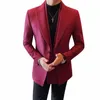 Veste Ccert pour hommes de haute qualité à double col élégant blazer vestes automne hiver coupe ajustée costumes décontractés manteaux de mariage Dr 41l1 #