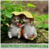 Miniatyrer Creative Simulated Hedgehog Models Cute Animal Figurine Children Toys Mini Fairy Garden Gnome Moss Decoration Home Decorine