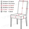 Housses de chaise en polaire, extensible, taille universelle, siège avec dossier, pour mariage, salle à manger, cuisine, 1 pièce