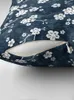 Pillow Navy And White Cherry Blossom Pattern Throw Sofa Decorative Covers S Luxury Case