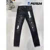 Kot purple erkek kot tasarımcı denim nakış pantolon moda delikleri pantolon beden 28-40 hip hop sıkıntılı fermuar pantolon 29-40 744