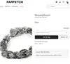 Emanuele Bicocchi Farfetch Fine Jewelry Bracciale a catena intrecciata stessa replica Designer di alta gioielleria di lusso K Bracciale placcato oro Compleanno di San Valentino