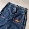 Jnco Baggy Jeans Hip Hop Rock motif de broderie hommes femmes 2023 nouveau Fi Streetwear rétro Harajuku taille haute jambe large Jeans k0ue #