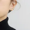 Pendientes de botón 1 pieza 4 puntas pendientes de diamantes de imitación para mujeres/hombres cartílago estándar lóbulo Piercing joyería regalo