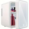 ホームポータブルLEDライト化粧品冷蔵暖房ミラー付き小さな冷蔵庫