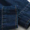 män streetwear fi lös casual lg hylsa överdimensionerad vintage denim jean last skjortor man last blusar kappa kamisor 61em#