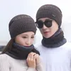 Berety zimowe czapki dla kobiet mężczyzn unisex calaclava wiatroodporna gęsta aksamitna heep ciepła czapka z czapką szalika maska ​​gorro