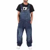 fi Men Jeans Programmer Science Technology Men Overalls Autumn Men Denim Suspenders Simple Multi Pocket Loose Jeans Q0pJ#