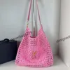 حقيبة مصممة للنساء مصممة جديدة y Brand Straw Bag Bag Bag Bag Luxury Classic Womens Bag 240328