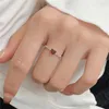 Bague de luxe en diamant coeur rouge pour femme, or 18 carats, bijoux en argent sterling 925, bagues d'amour de styliste pour femmes, tenue quotidienne en zircone 5A, boîte-cadeau pour ami, ouverture réglable