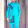 Afrykańskie męskie odzież Luksusowe spodnie do Dr Full Elegant Suits Ubrania dla mężczyzn Nowy kostium marki 2pc Abaya Diki K8NV#