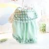 Dog Apparel Plaid Skirt Clothes Dress Princess Dogs Clothing Fashion Splicing Thick Warm Small Pet Costume Autumn Winter Ropa Para Perro