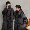 2023 Herren Winterjacken Fi Mäntel Einfarbig Warme Parkas LG Warme Dicke Männliche Jacken Lose Oberbekleidung Kleidung V87 G7hR #