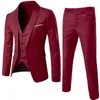 Jodimitty Homens Blazers 3 Peças Define Outono Casamento Formal 2 Ternos Elegante Busin Luxo Colete Completo Calças Casacos Jaquetas Clássicas Z0rk #