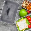 Serviesgoed 50 stuks Pp wegwerp lunchboxcontainers kunststof met deksels inpakdozen