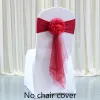 Sashes Hotel Banquet Wedding Chair Cover Elastic Free Descoration Chair Back Flower Bow Tie Glass Yarn Streamer Chear Coverは含まれていません