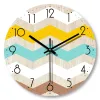 Klockor vintage träkorn Simple Wall Clocks Silent Creative Living Room Decoration Wall Clock Modern Hem Kök Väggdekor Klockor