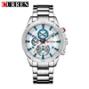 CURREN Karien 8275 Business Quartz Steel Band Casual Trois Yeux Montre Créative Édition Homme