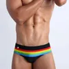 Herren-Badebekleidung, Pride Day Strips, Herren-Badehose, sexy Badehose, kurze Wassersport-Strandhose, Badeanzug, Badebekleidung, sexy Herren-Badehose, Surfen, 24327