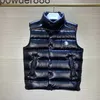 European Down Vest Mens Hoodless Short 2022 Winter Stand Collar Waistcoat Coat Thicked Button Top