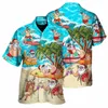 Camicia Hawaii da uomo di Natale Manica corta Capodanno Natale Stampa 3D Top Babbo Natale Party Beachwear Cam Vacati Apparel S6g3 #