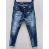 Jeans da uomo Jeans strappati in denim per uomo Skinny Broken Italy Style Hole Bike Motorcycle Hot Rock Revival Pants 919